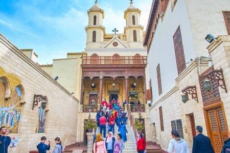 Private Day Tour to Giza Pyramids, Coptic Cairo, and Felucca Ride-Hanging Church