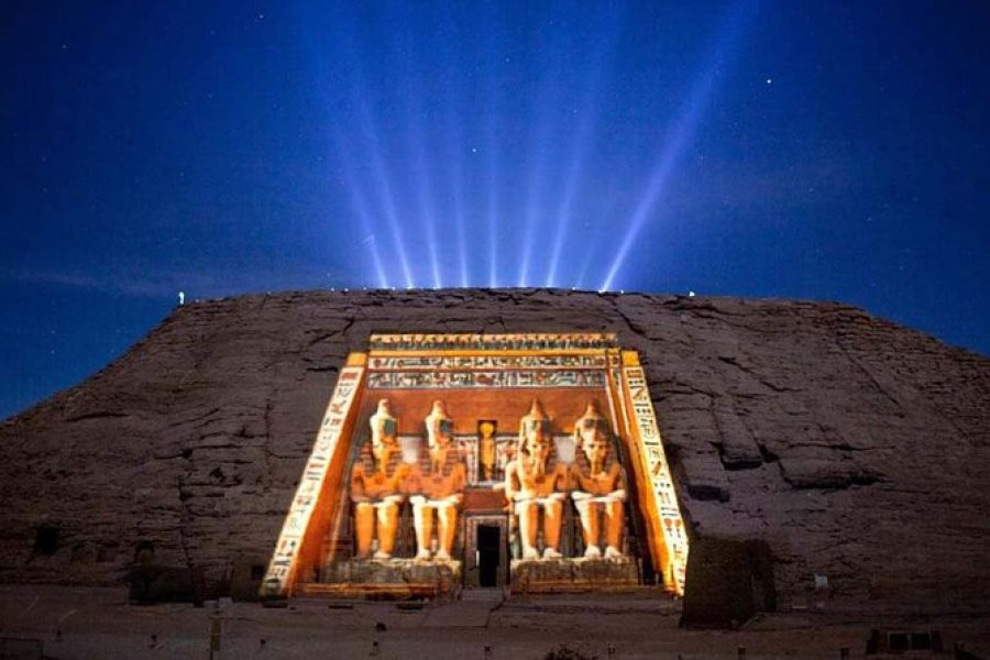 Luxor and Karnak Temples with Sound and Light Show from Aswan