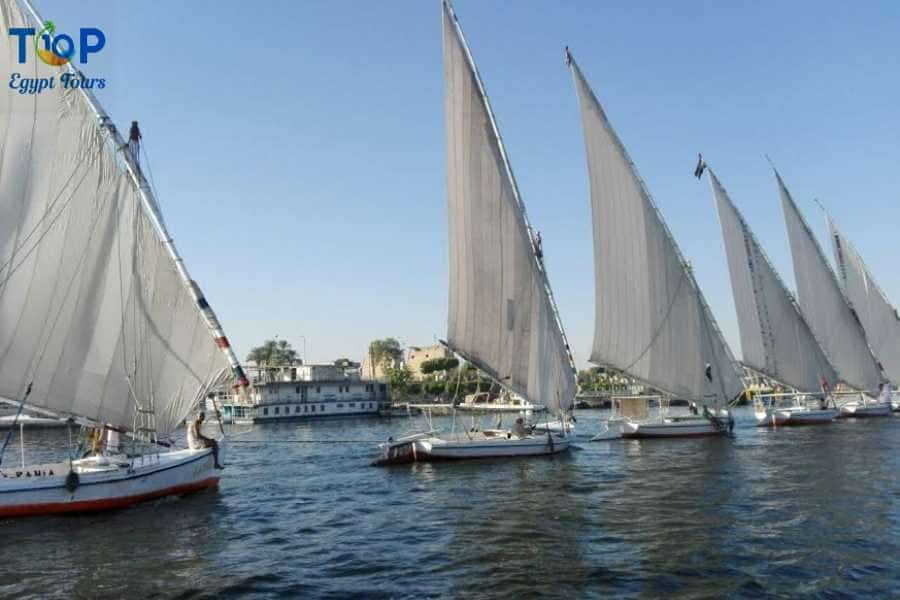 Nile River cruise Felucca Gezira El Mozh in Luxor