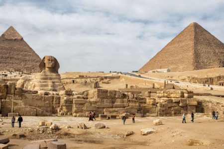 the giza pyramids