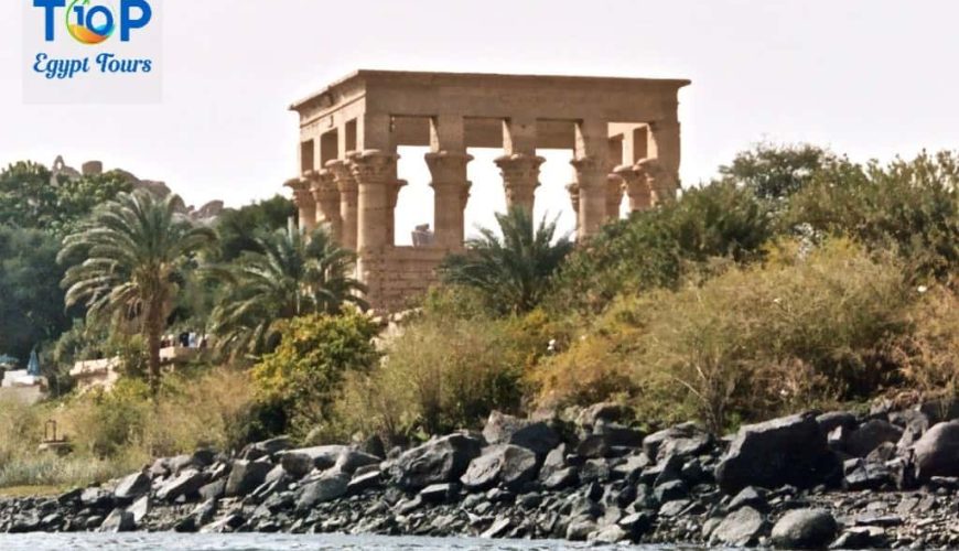 The Kiosk of Trajan Pharaoh’s Bed in Agilkia Island Aswan