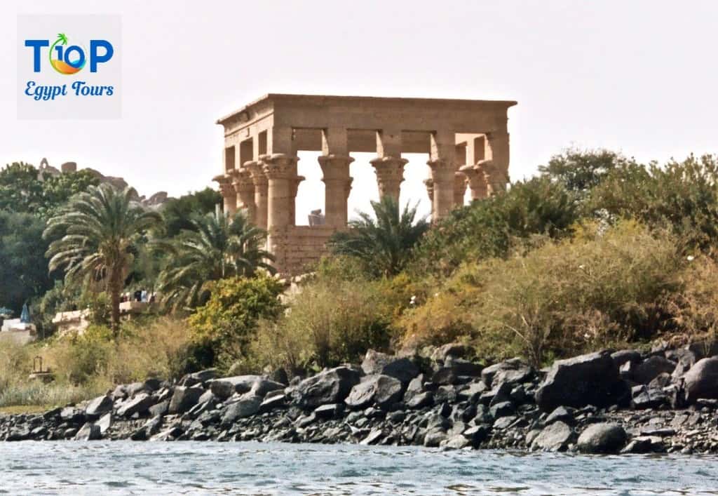 The Kiosk of Trajan Pharaoh’s Bed in Agilkia Island Aswan