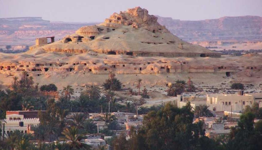 Gebel Al Mawta Mountain of the Dead in Siwa Oasis