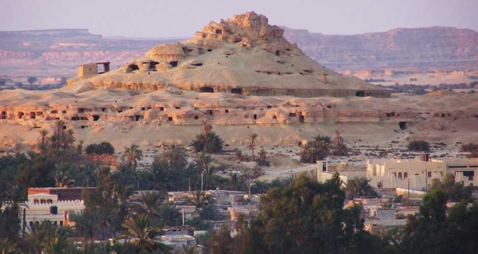 Gebel Al Mawta Mountain of the Dead in Siwa Oasis