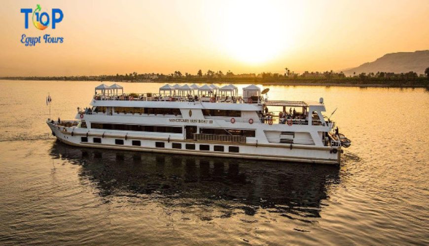 Sunset Soireeh in Nile cruise Egypt